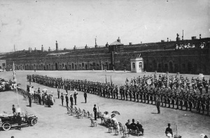 A regimental parade