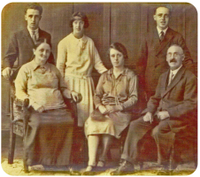 Edouard Georges Joseph Doublet and Marie Jeanne, nee Vasselin, Eugene, Madeleine, Jeanne and Alfred