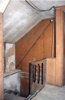 Attic staircase in Dumaresq Street house