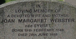 Webster - St Ouen parish cemetery