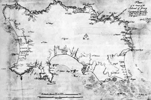 A map showing coastal defences in 1811