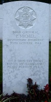 Great War casualty Philip Michel's grave at Canadian Cemetery No 2 Neuville St Vaast