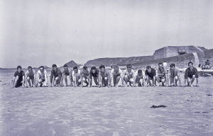 Sunshine Hotel guests' sports day in 1965