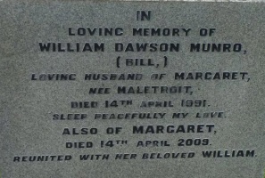 Munro - St John’s Church cemetery