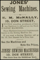 Jones sewing machines were sold at No 10 in 1900