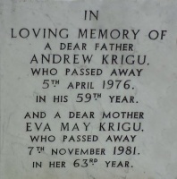 Krigu - St John’s Church cemetery