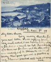 1899 card sent by a young holidaymaker to a friend