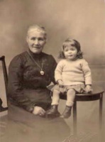 Marcelle Sidonia Dale (1917-1989) with her grandmother Trephine Chevert