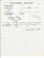 A shipping invoice from 1937