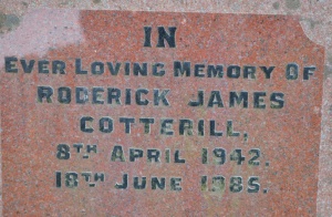 Cotterill - St John’s Church cemetery