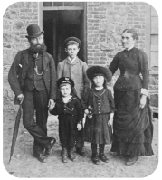 Philippe Alexandre De La Haye and Mary Ann, nee Coutanche, Alfred, Philip and Marion