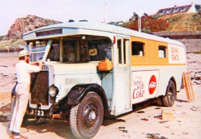 La Pulente bus cafe in the 1960s