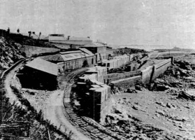 The abandoned La Collette breakwater in 1929