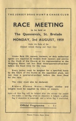 Les Quennevais race programme 1959