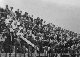A section of the crowd in 1930