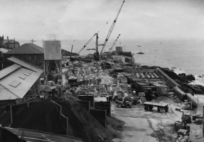 La Collette power station construction 1964