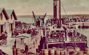 A steamer on the Victoria Pier