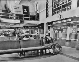 Check-in desks in the 1960s