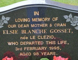Le Clezio - St Ouen parish cemetery