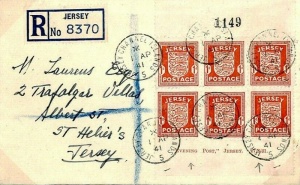 A registered letter sent to Mr Laurens in 1941