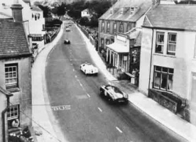 The sports cars speed through Boulevard Avenue
