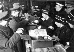 The Germans insisted in searching Vega food parcels