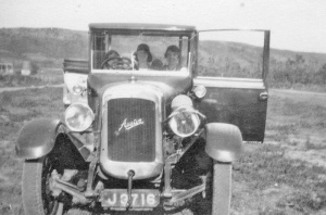 An Austin 7 in St Ouen's Bay