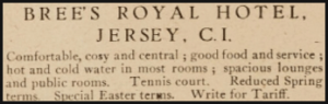 1935 advert in the Jersey Leader
