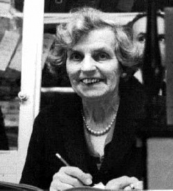 Mrs Le Gresley, of Hamon's, one of St Helier's longest established businesses