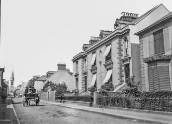 Looking towards Victoria Street with St Thomas' Church at the far end