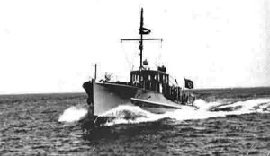 A German boat on patrol in island waters