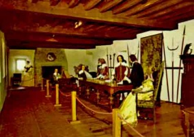 A tableau inside the castle