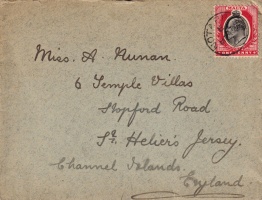 A postcard sent to a Miss Numan in 1924 from Malta