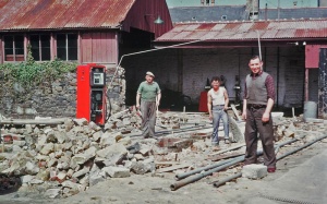Demolition of the original workshop