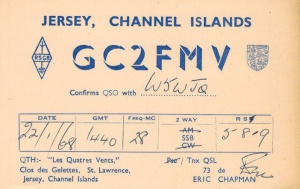 A radio amateur's card from 1968