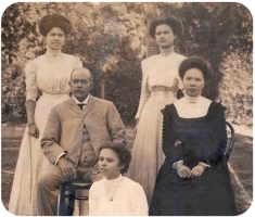 Charles John Francis Lesbirel (1850-1914) and Anne, Annie, Alice and Mabel