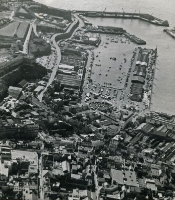 St Helier Harbour and the southern part of the town