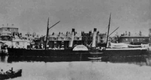 Paddle steamer on the Albert Pier