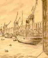 The Albert Pier in 1930 by A E Le Riche
