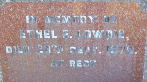 Lowrie - St Ouen parish cemetery