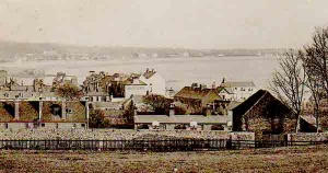 Looking out over Green Street, La Collette and Havre des Pas from the eastern side of Fort Regent