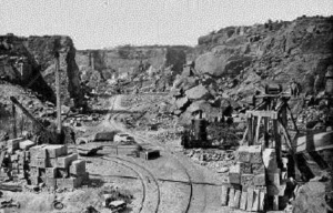 La Moye Quarry in the 1870s by Baudoux