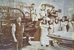 The crew of the first press