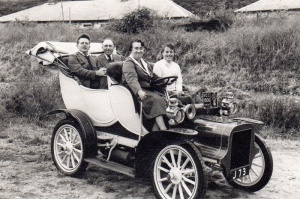 An outing to Greve de Lecq in 1950 for Fred and Ciss Bisson, Frank and Eva Luce