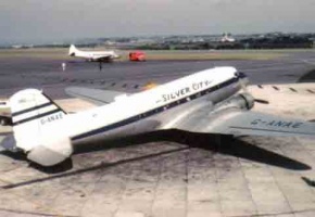 A Silver City Airways Dakota at Jersey Airport