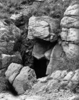 Smuggler's Cave, La Rosiere: 1880s photograph by Philip Godfray