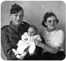 Charles Joseph Stone-Tolcher and Phyllis Kathleen, nee Bowden and their son