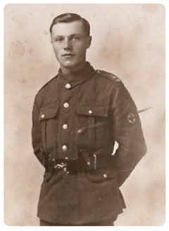 Private Clifford Helier Bree, MM, was the eldest son of Helier John and Ann Elizabeth, nee Deslandes. He was born in 1895 and signed up in Liverpool in 1915. He joined the Royal Army Medical Corps after his initial training. He was awarded the Military Medal for conspicuous gallantry and devotion to duty in March 1917. Sent to rescue men who had suffered in an enemy attack he and his comrades were twice subject to a gas and heavy gun barrage and eventually located the wounded men and brought them back to a dressing station. He had previously been commended for gallantry in the Battle of Arras.