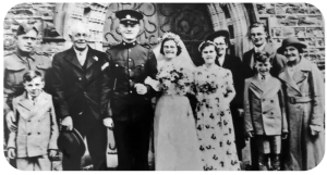 The wedding of Charles Joseph Stone-Tolcher and Phyllis Kathleen, nee Bowden