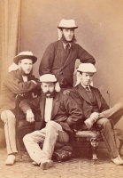 A Bashford carte de visite showing Joseph William Wilmshurst (standing) who died on 7 September 1898